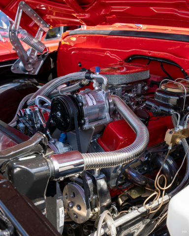 engine bay detail